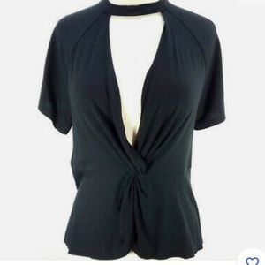 Free People - choker top black